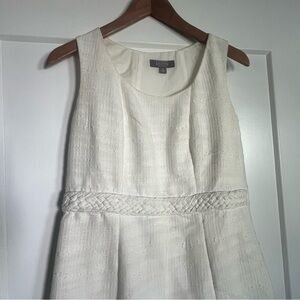 Merona White Tweed A-Line Sleeveless Sheath Dress - Size 8